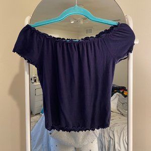 F21 Off the Shoulder Crop Top